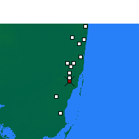 Nearby Forecast Locations - Майами - карта