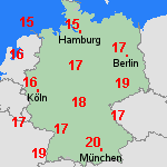 Vorhersage Di, 22.10. Deutschland