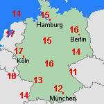 Vorhersage Mi, 23.10. Deutschland